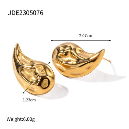 Gold Teardrop Earrings For Men Nugget Earrings nugget earrings